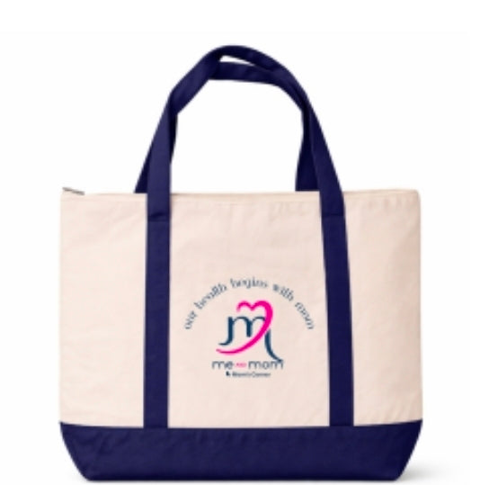 ME and MOM Canvas Large Tote Bag